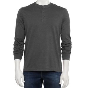 👀50% OFF🕶 NWT‼️ Croft and Barrow EXTRA Soft Long Sleeve Henley
